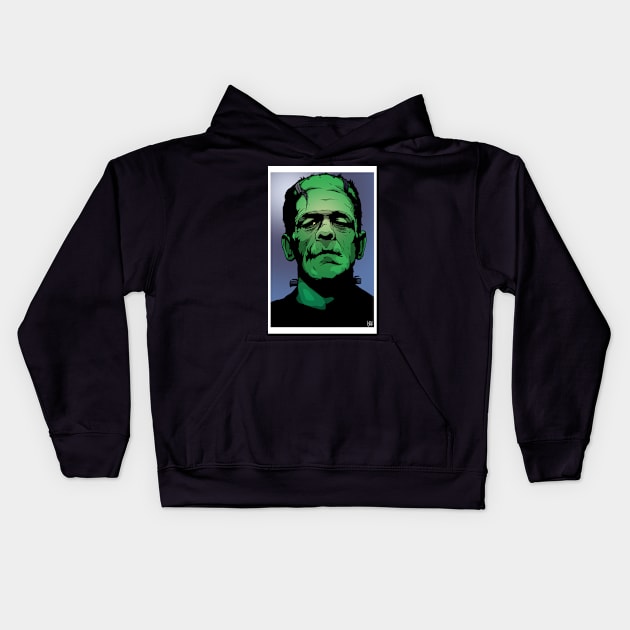 Frank Kids Hoodie by forcefedartanddesign